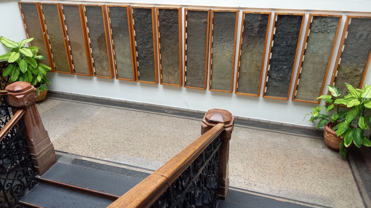 Talajtani Intézet bejárása - talajmonolitok megtekintése