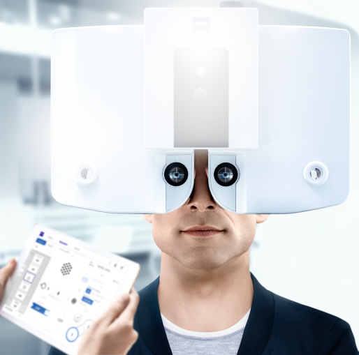 Érintésmentes precíziós binokuláris látásvizsgálat eszközei